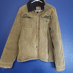 Pineapple Connection Sherpa Lined Jacket - L - Olive Green - 67225